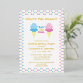 Invitation En Aluminium Ice Cream (Debout devant)