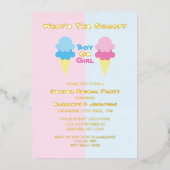 Invitation En Aluminium Ice Cream (Recto)