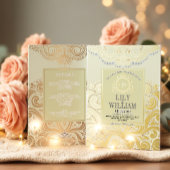 Invitation En Aluminium Iivoire Elegant Artdeco Diamond Mariage