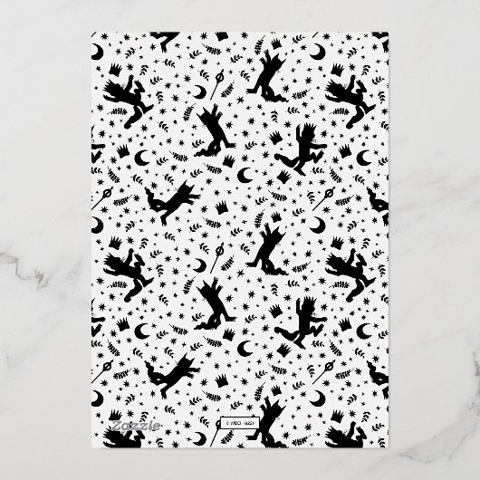 Invitation En Aluminium Il est un Wild One - 1er Anniversaire Gold Crown (Verso)