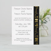 Invitation En Aluminium Il s'ajoute à l'invitation de Black Foil (Debout devant)