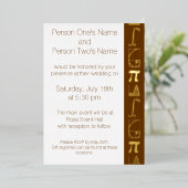 Invitation En Aluminium Il s'ajoute à l'invitation de la huile de chocolat (Debout devant)