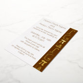 Invitation En Aluminium Il s'ajoute à l'invitation de la huile de chocolat (Rotation)