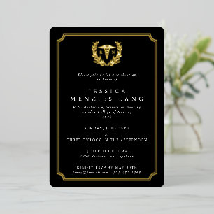 Invitation En Aluminium Infirmière diplômée Caducée+Couronne de laurier