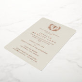 Invitation En Aluminium Infirmière inscrite en ivoire Caduceus+Laurel Wrea (Rotation)