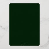 Invitation En Aluminium Infirmière inscrite verte Caduceus+Laurel Wreath (Verso)