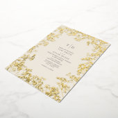 Invitation En Aluminium Initiales monogramme de Gypsophile (Rotation)