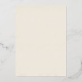 Invitation En Aluminium Initiales monogramme de Gypsophile (Verso)