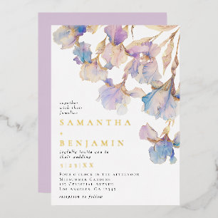 Invitation En Aluminium Iris Mariage
