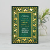 Invitation En Aluminium Irish Celtic St Patricks Wedding (Debout devant)