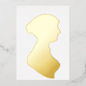 Invitation En Aluminium Jane Austen (Recto)