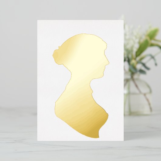 Invitation En Aluminium Jane Austen (Debout devant)