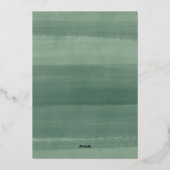 Invitation En Aluminium Jardin méditerranéen Fête des mariées botanique ve (Verso)