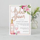 Invitation En Aluminium Jardin Rosé | FÊTE DES MARIÉES (Debout devant)