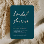 Invitation En Aluminium Jasper + Rose | Fête des mariées de script minimal