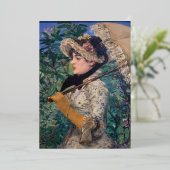 Invitation En Aluminium Jeanne (Printemps) Par Édouard Manet (Debout devant)