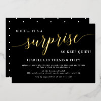 Jeu d'Anniversaire Noir & Or moderne