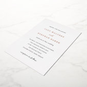 Invitation En Aluminium Jody Simple Mariage élégant (Rotation)