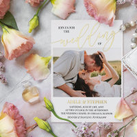 Joignez-vous à nous Gold Script Photos Mariage dou