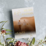 Invitation En Aluminium Join Us Typography Big Photo Wedding Gold<br><div class="desc">Informal and modern wedding invitation with a combination of script and serif fonts, your names and wedding date in large letters, and photos of the two of you. Photo wedding invitation in white with gold foil fonts personalized with two photos, on one either side of the invitation. Modern typography wedding...</div>