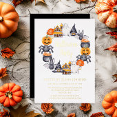 Invitation En Aluminium Joli Black Joyeux Halloween Illustration Part Or