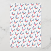 Invitation En Aluminium Jolie Noël Aquarelle Script Fête de Noël (Verso)