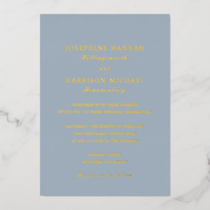 Invitation En Aluminium Joséphine Mariage traditionnel