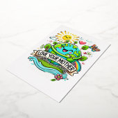 Invitation En Aluminium Jour des terres tous les jours (Rotation)