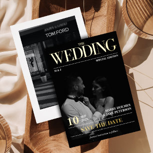 Invitation En Aluminium Journal de mariage Photo Save the Date