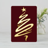 Invitation En Aluminium Jours fériés Abstraits de Noël (Debout devant)