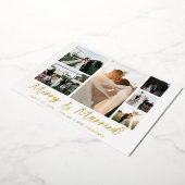 Invitation En Aluminium Joyeuse et mariée Silver 6 Multi Photo Holiday Car (Rotation)