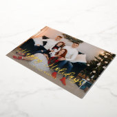 Invitation En Aluminium Joyeuses vacances amusante photo script - WH (Rotation)