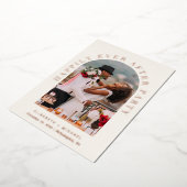 Invitation En Aluminium Joyeux Jour après Party Arch Photo Cream Mariage (Rotation)