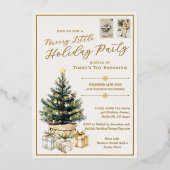 Invitation En Aluminium Joyeux Joyeux Petit Fête de Vacances d'Entreprise (Recto)