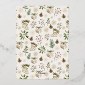 Invitation En Aluminium Joyeux Joyeux Petit Fête de Vacances d'Entreprise (Verso)