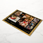 Invitation En Aluminium Joyeux Noël Faux Gold Parties scintillant Multi Ph (Rotation)