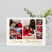 Invitation En Aluminium Joyeux Noël Phuile 6 Photo Noël (Debout devant)