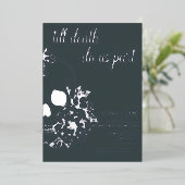 Invitation En Aluminium Jusqu'à ce que la mort nous sépare Mariage crâne m (Debout devant)