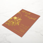 Invitation En Aluminium Jusqu'à ce que la mort nous sépare Mariage crâne m (Rotation)