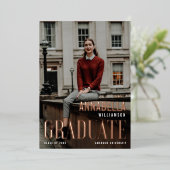 Invitation En Aluminium La couverture de magazine de la promotion élégante (Debout devant)