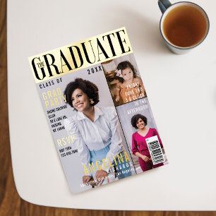 Invitation En Aluminium La couverture de magazine tendance The Graduate 3