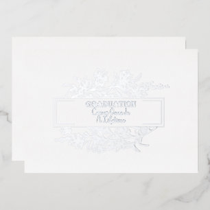 Invitation En Aluminium La Diplôme Arrive Une Fois Dans Une Invitatio Foil