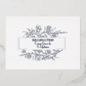 Invitation En Aluminium La Diplôme Arrive Une Fois Dans Une Invitatio Foil (Recto)