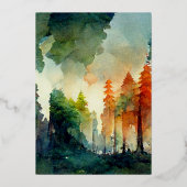 Invitation En Aluminium La forêt (nature) (Verso)