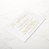 Invitation En Aluminium La Nuit Avant Le Dîner De Répétition Moderne (Rotation)