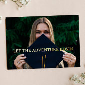 Invitation En Aluminium Laisser l'aventure commencer la fête d'adieu de gr