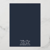Invitation En Aluminium Laissez budget pas cher extérieur élégant Mariage  (Verso)