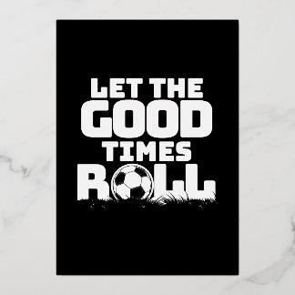 Invitation En Aluminium Laissez les bons temps rouler Soccer