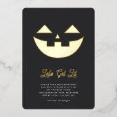 Invitation En Aluminium Laissons-nous ! | Jack O'Lantern Halloween Party (Recto)