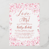 Invitation En Aluminium L'amour est dans la Fête des mariées de la Saint V (Recto)